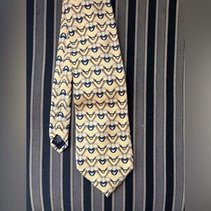 Vintage Paolo Gucci 100% Silk Equestrian Tie